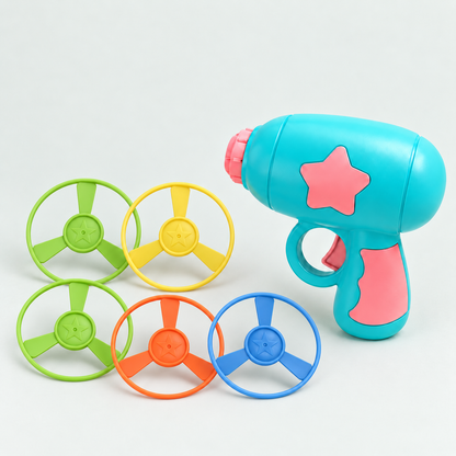 Interactive Flying Disc Fetch Toy for Cats (5 Discs Included)