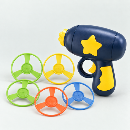 Interactive Flying Disc Fetch Toy for Cats (5 Discs Included)