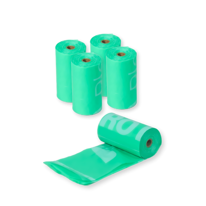 Certified Plant-Based Compostable Dog Poop Bags (120-Pack - 8 Rolls) - View 1