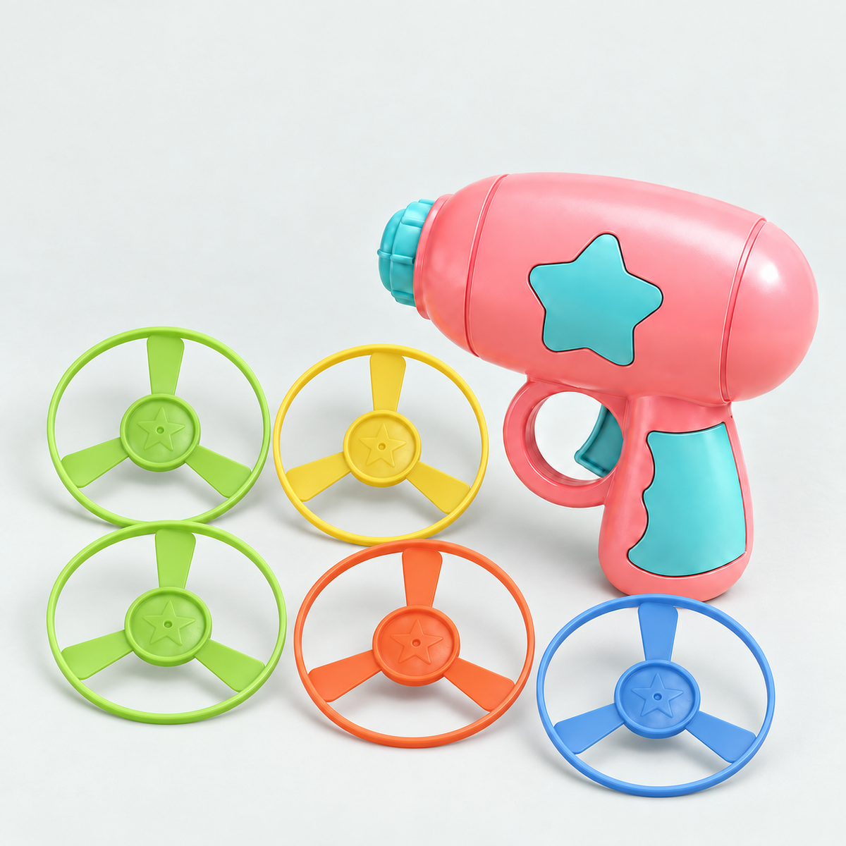 Interactive Flying Disc Fetch Toy for Cats (5 Discs Included)