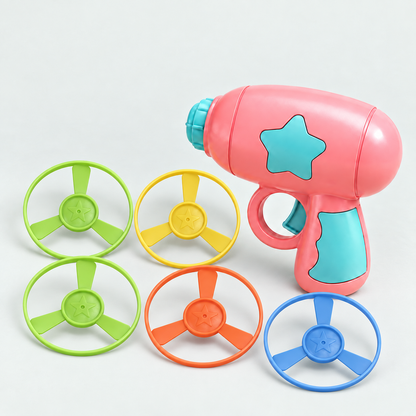 Interactive Flying Disc Fetch Toy for Cats (5 Discs Included)